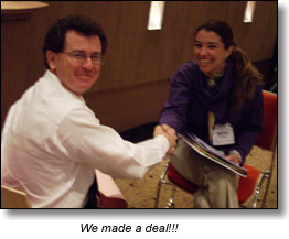Negotiation Boot Camp Clients participating in exercise